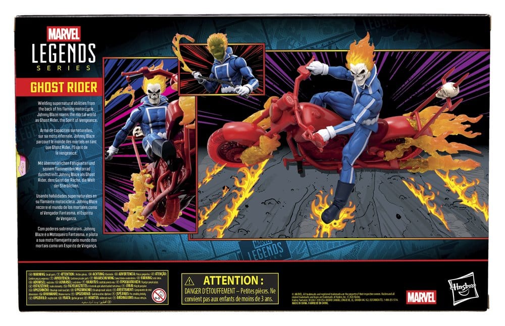 Hasbro Marvel Legends Series Ghost Rider (Johnny Blaze) with Motorcycle Action Figure – 15 cm in Malta | LAB7