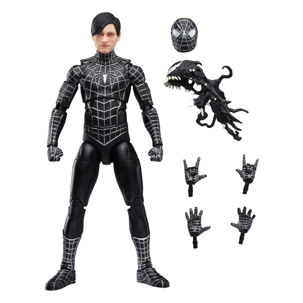 Marvel Legends Spider - Man 3 Black Suit Action Figure 15 cm by LAB7 Malta, Europe