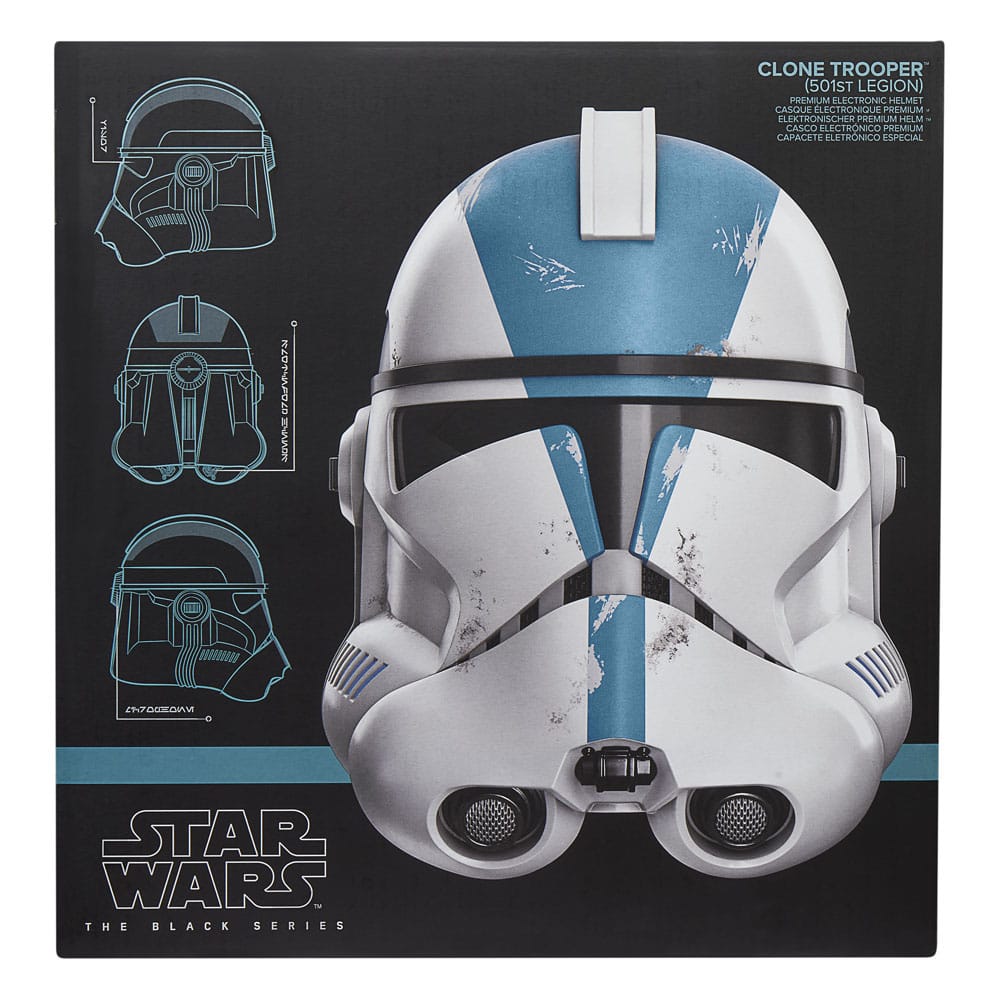 Hasbro Star Wars Ahsoka Black Series Clone Trooper Helmet 501st Legion – Electronic Replica in Malta | LAB7
