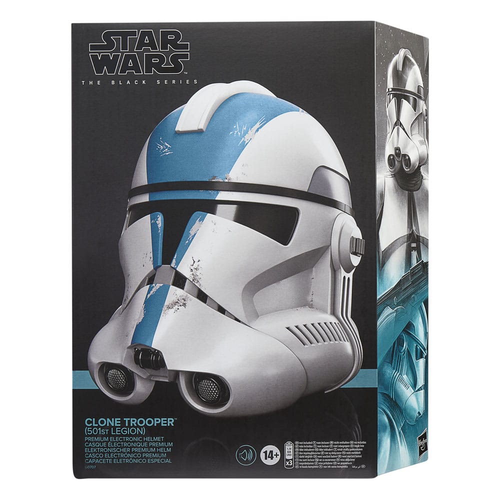 Hasbro Star Wars Ahsoka Black Series Clone Trooper Helmet 501st Legion – Electronic Replica in Malta | LAB7