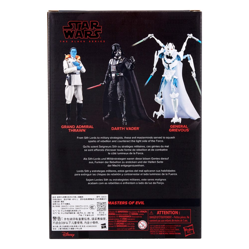 Hasbro Star Wars Black Series Masters of Evil 3-Pack in Malta | LAB7