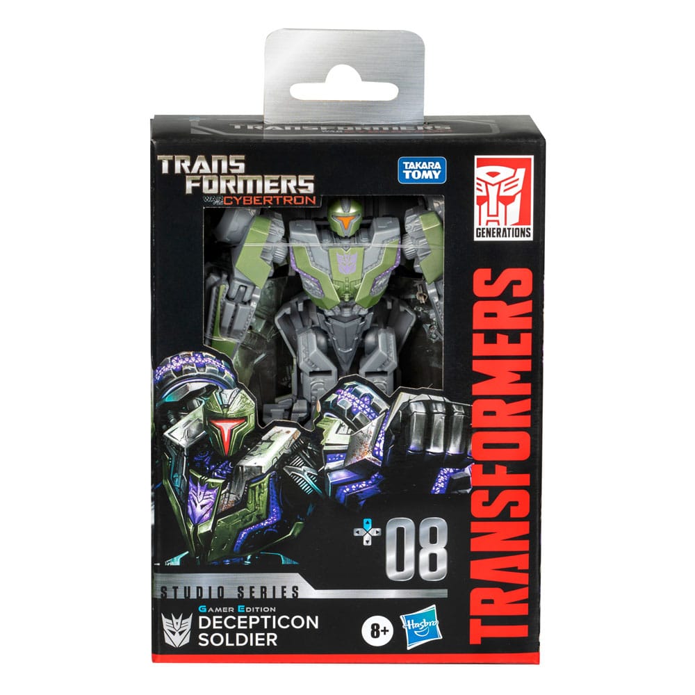 Hasbro Transformers Studio Series Deluxe Class Gamer Edition Decepticon Soldier Action Figure – (War for Cybertron) - LAB7