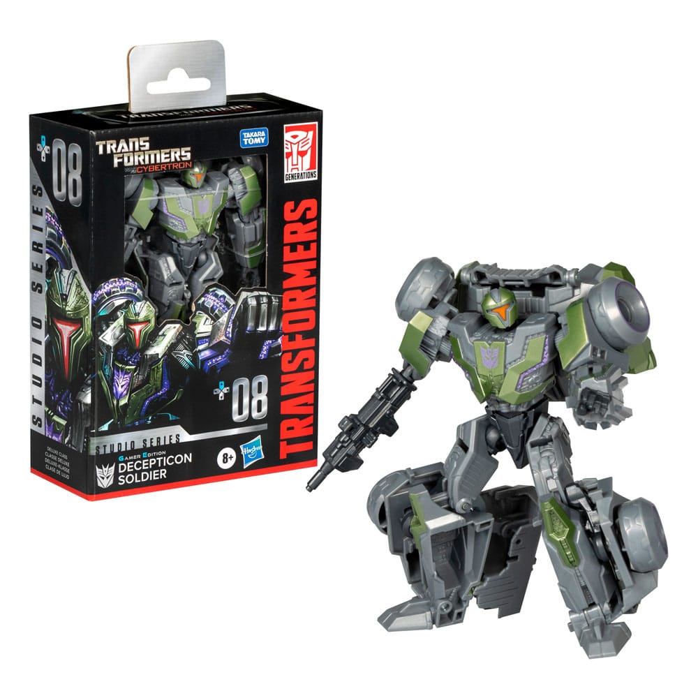 Hasbro Transformers Studio Series Deluxe Class Gamer Edition Decepticon Soldier Action Figure – (War for Cybertron) - LAB7