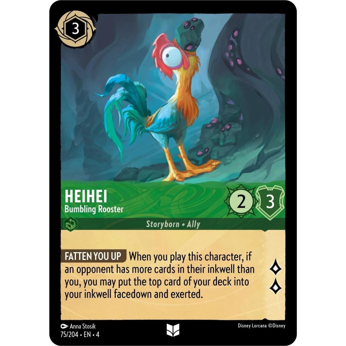 Heihei - Bumbling Rooster (75/204) (Ursula's Return) in Malta | LAB7