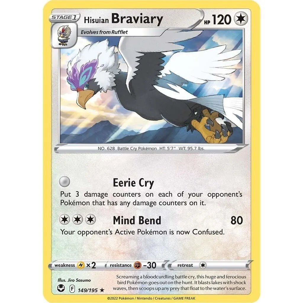 Hisuian Braviary (149/195) (SWSH12: Silver Tempest) in Malta | LAB7
