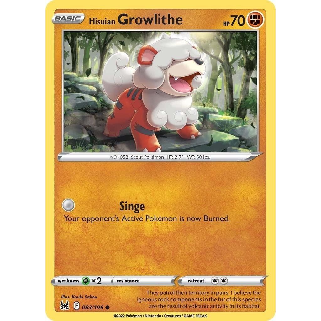 Hisuian Growlithe (083/196) (SWSH11: Lost Origin) in Malta | LAB7