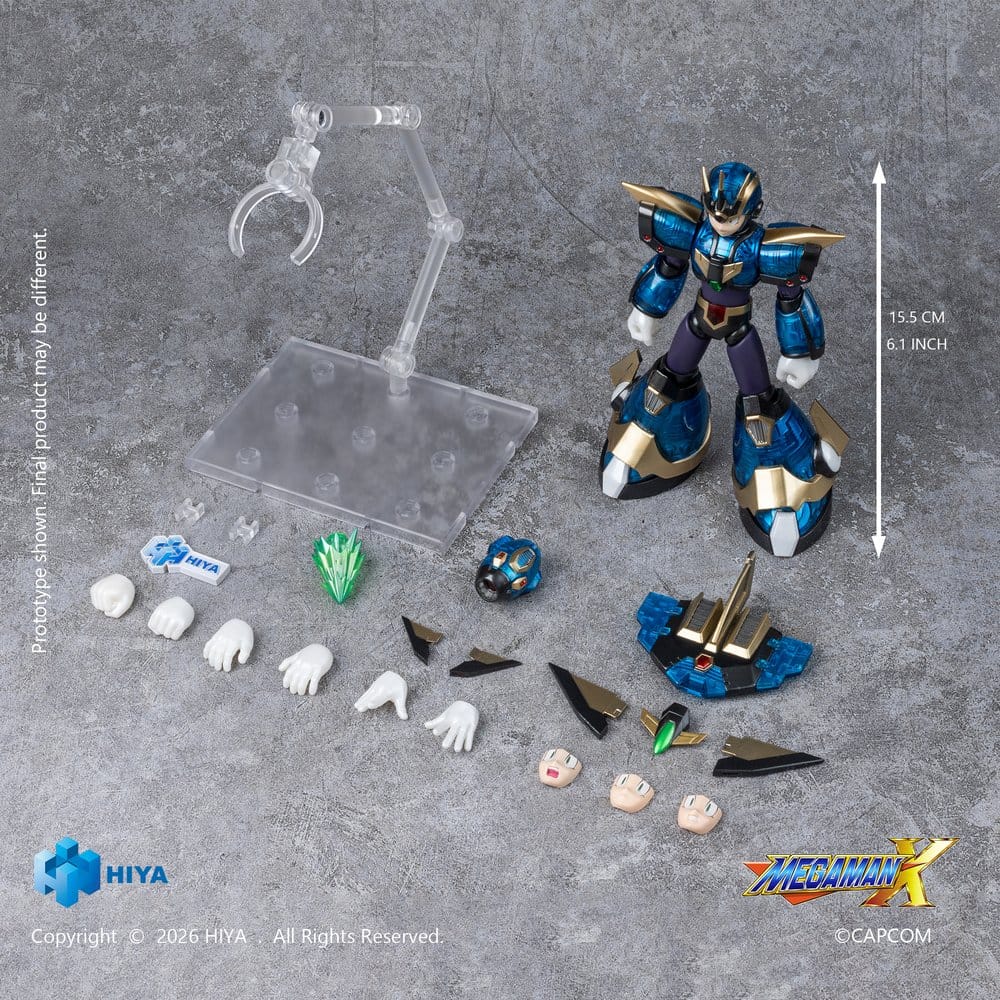 HIYA Toys Mega Man X Exquisite Basic X Ultimate Armor Version Action Figure (16 cm) in Malta | LAB7