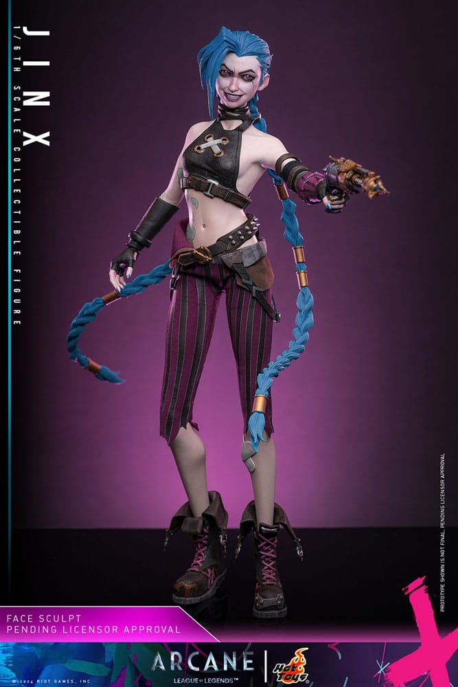 Hot Toys 1/6 Scale Jinx Figure – Arcane Season 2 Collectible by LAB7 Malta, Europe