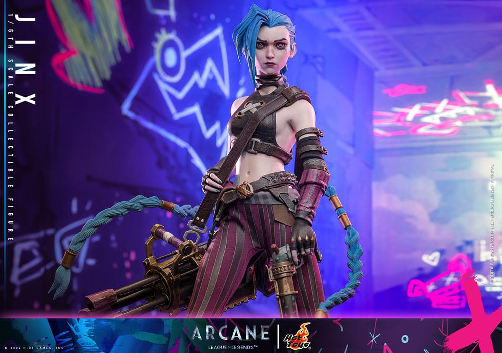 Hot Toys 1/6 Scale Jinx Figure – Arcane Season 2 Collectible by LAB7 Malta, Europe