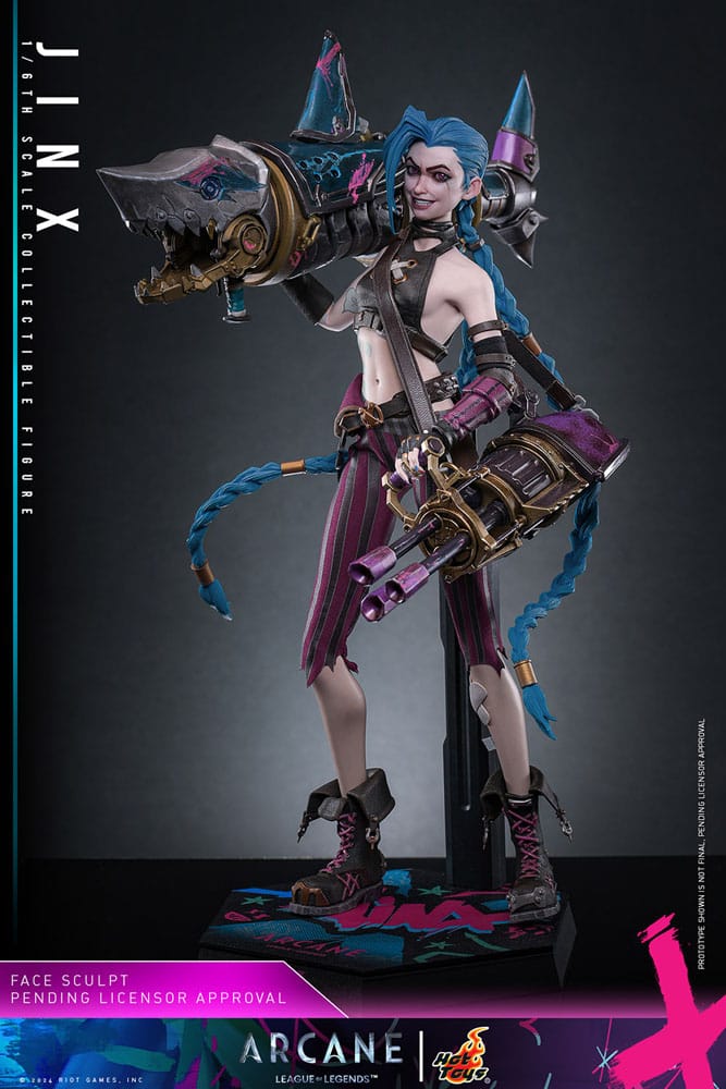 Hot Toys 1/6 Scale Jinx Figure – Arcane Season 2 Collectible by LAB7 Malta, Europe