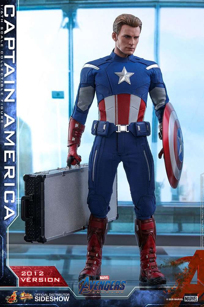 Hot Toys Avengers: Endgame Movie Masterpiece Action Figure 1/6 Captain America (2012 Version) 30 cm in Malta | LAB7