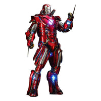 Hot Toys Iron Man 3 Movie Masterpiece Action Figure 1/6 Silver Centurion (Armor Suit Up Version) 32 cm in Malta | LAB7