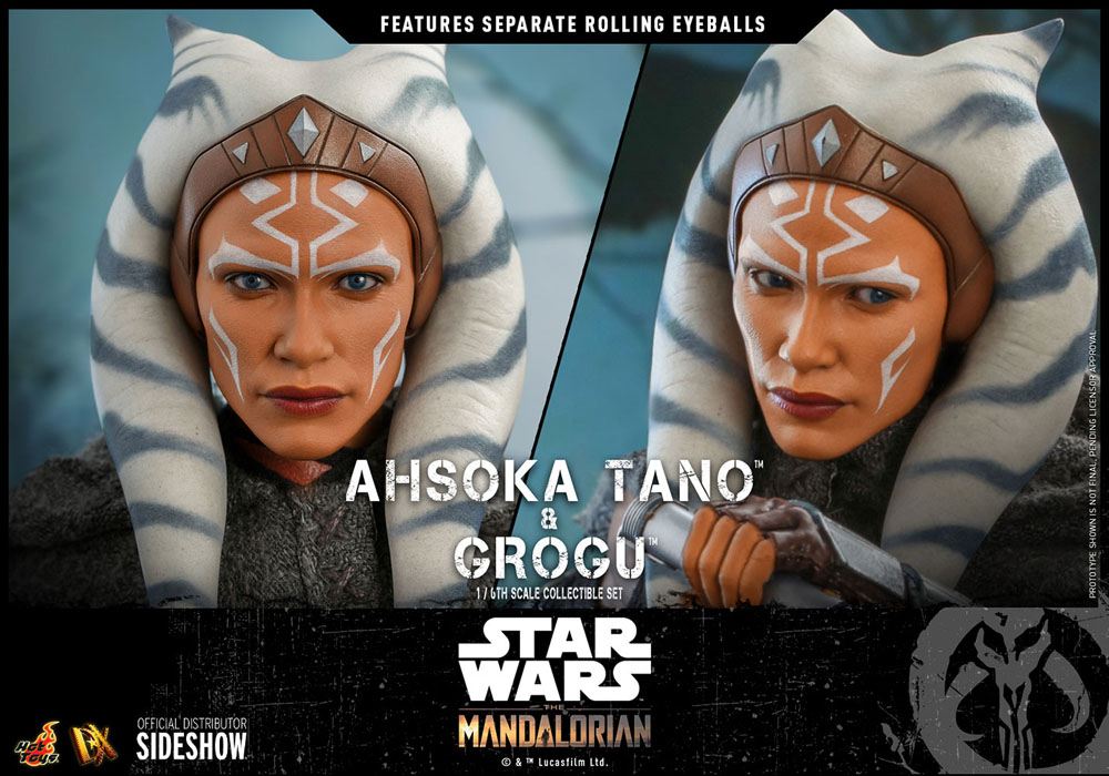 Hot Toys Star Wars The Mandalorian Action Figure 2-Pack 1/6 Ahsoka Tano & Grogu 29 cm in Malta | LAB7