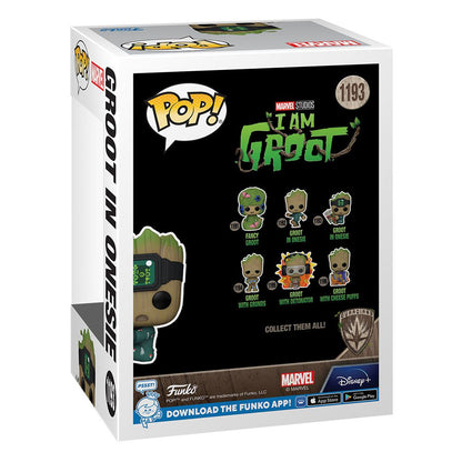 Funko - I Am Groot POP! Vinyl Figure Groot PJs w/book 1193