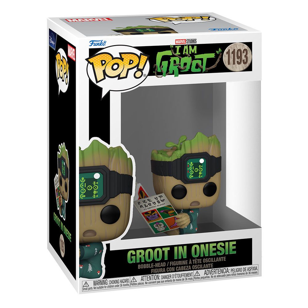 Funko - I Am Groot POP! Vinyl Figure Groot PJs w/book 1193