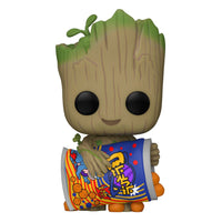 I Am Groot POP! Vinyl Figure Groot w/Cheese Puffs 1196 by LAB7 Malta, Europe
