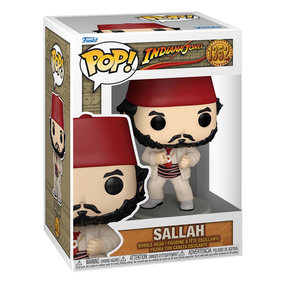 Indiana Jones POP! Movies Vinyl Figure Sallah 9 cm by LAB7 Malta, Europe
