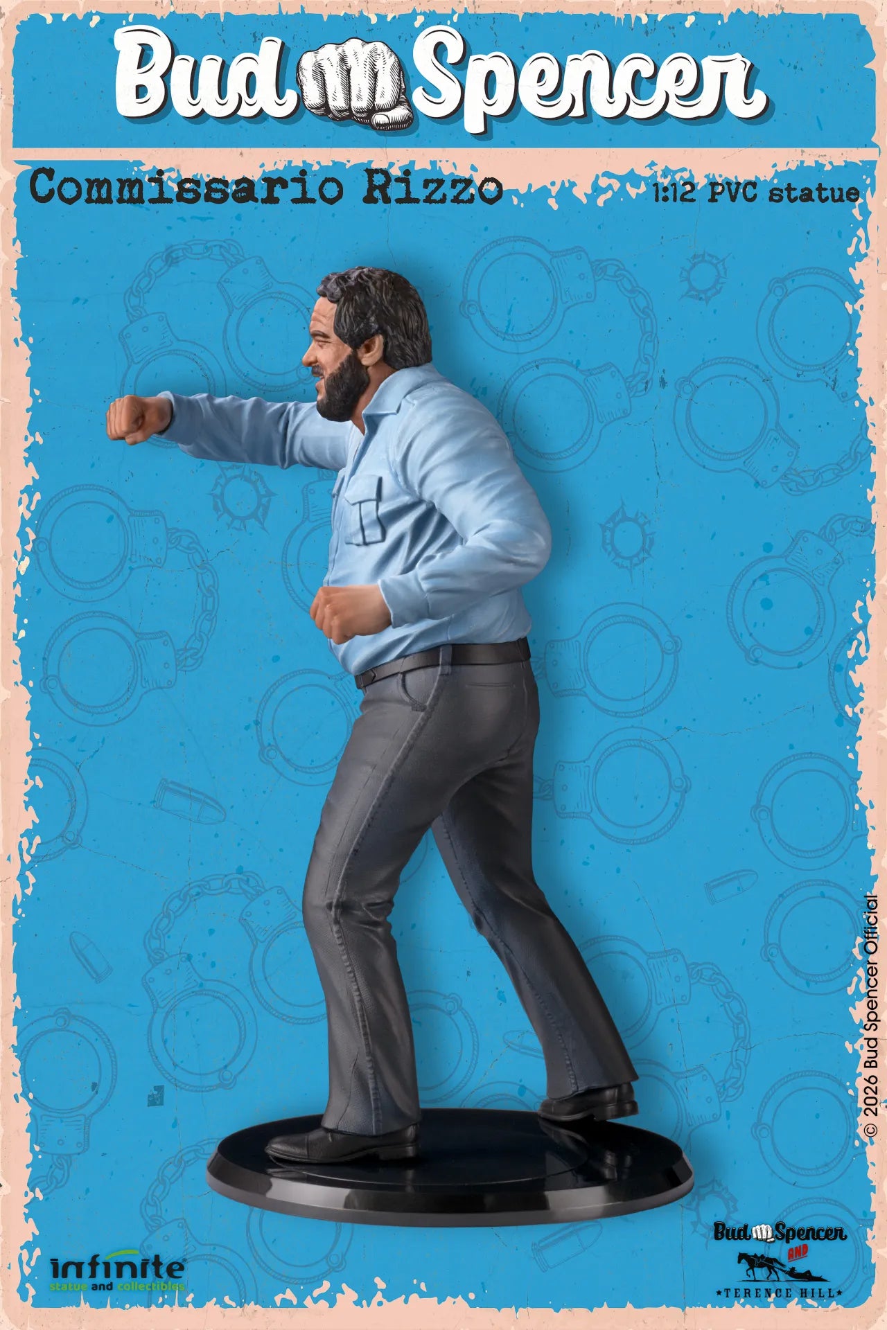 Infinite Statue Bud Spencer Commissario Rizzo 1/12 Scale 16cm PVC Figure