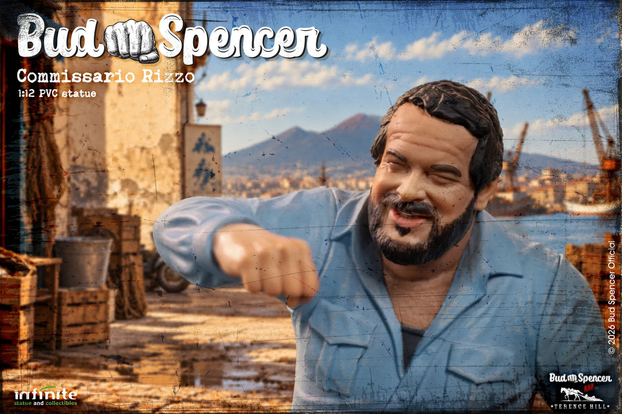 Infinite Statue Bud Spencer Commissario Rizzo 1/12 Scale 16cm PVC Figure
