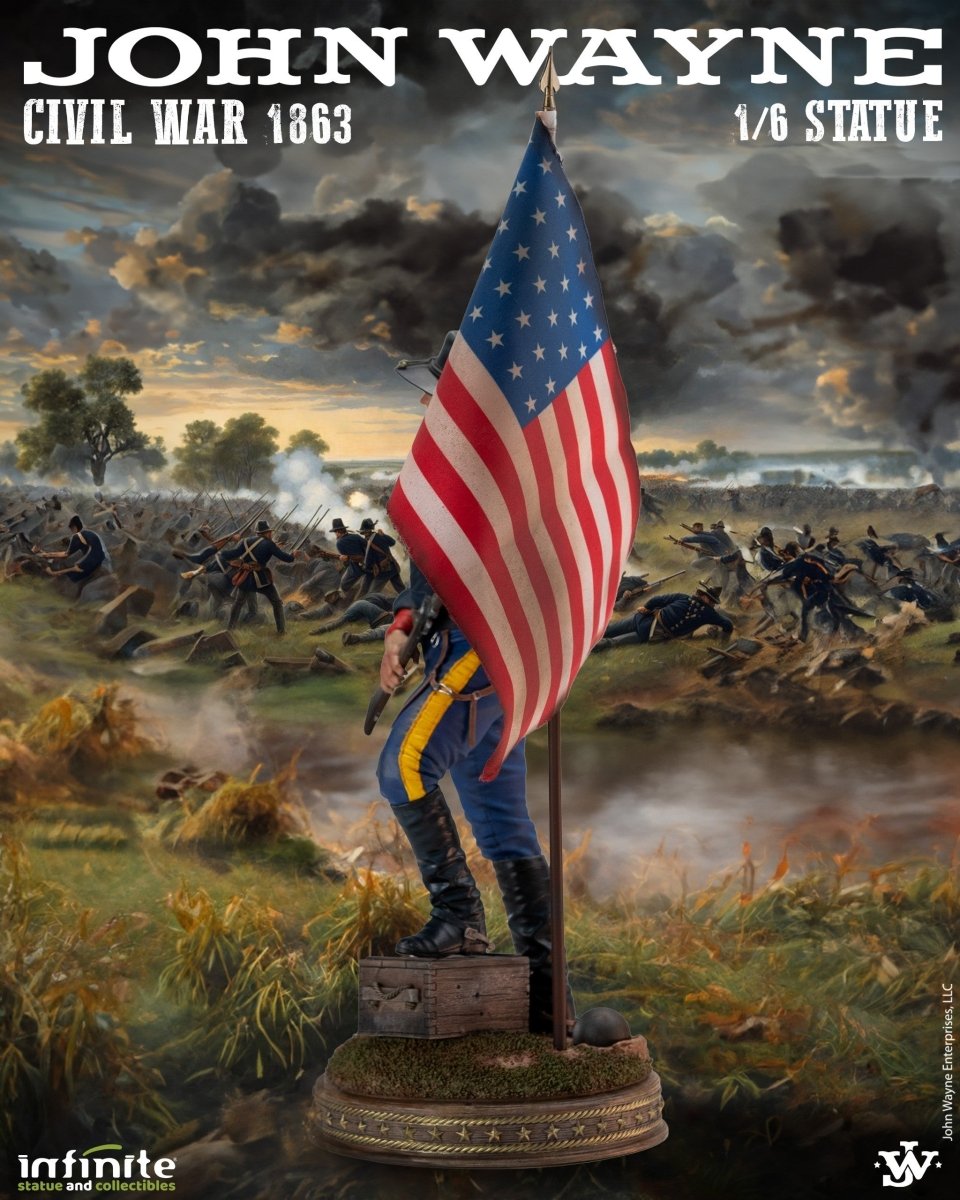 Infinite Statue John Wayne Civil War 1863 – 1/6 Scale Resin Statue in Malta | LAB7