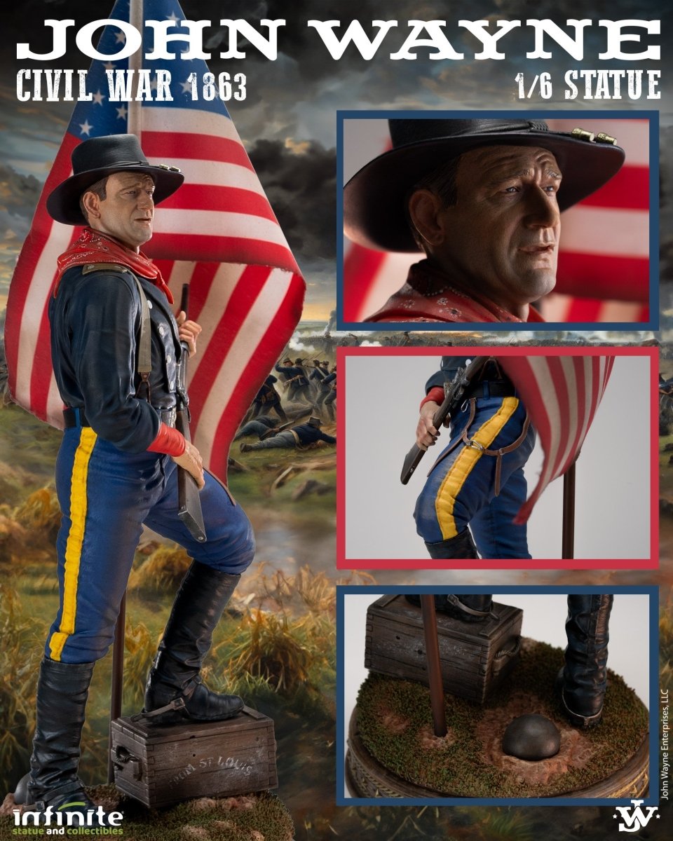Infinite Statue John Wayne Civil War 1863 – 1/6 Scale Resin Statue in Malta | LAB7