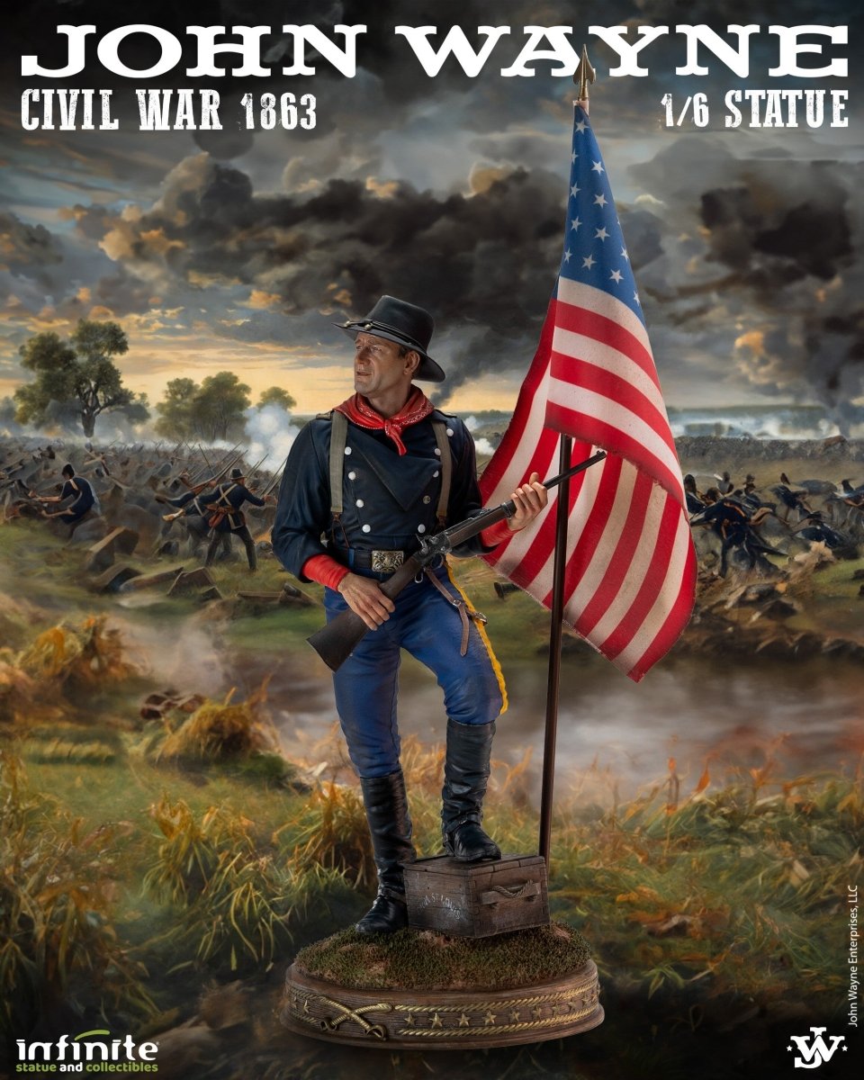 Infinite Statue John Wayne Civil War 1863 – 1/6 Scale Resin Statue in Malta | LAB7