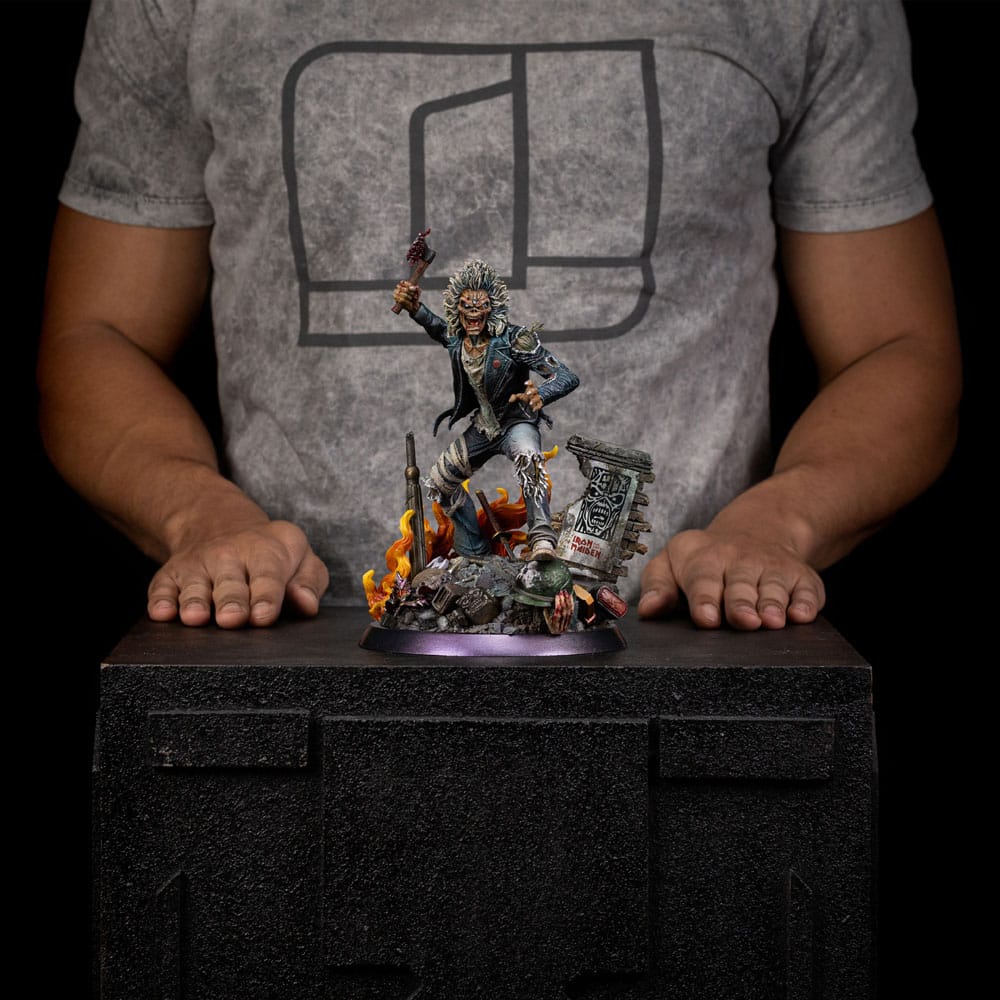 Iron Studios Iron Maiden Eddie 50th Anniversary Art Scale Statue 22 cm by LAB7 Malta, Europe