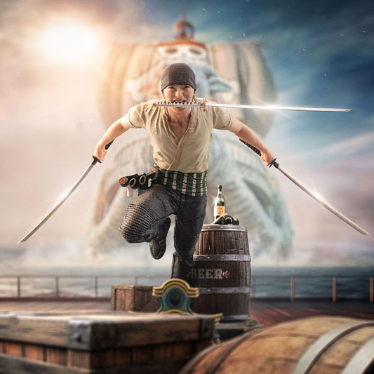 Iron Studios - Iron Studios One Piece Zoro 1/10 Art Scale Statue 19 cm
