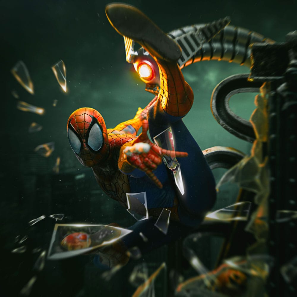 Iron Studios Spider - Man 10th Anniversary Art Scale Statue 29 cm by LAB7 Malta, Europe