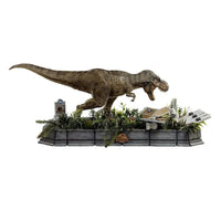 Iron Studios Jurassic Park Demi Art Scale Statue 1/20 T-Rex attacks Donald Gennaro in Malta | LAB7