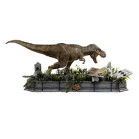 Iron Studios Jurassic Park Demi Art Scale Statue 1/20 T-Rex attacks Donald Gennaro in Malta | LAB7