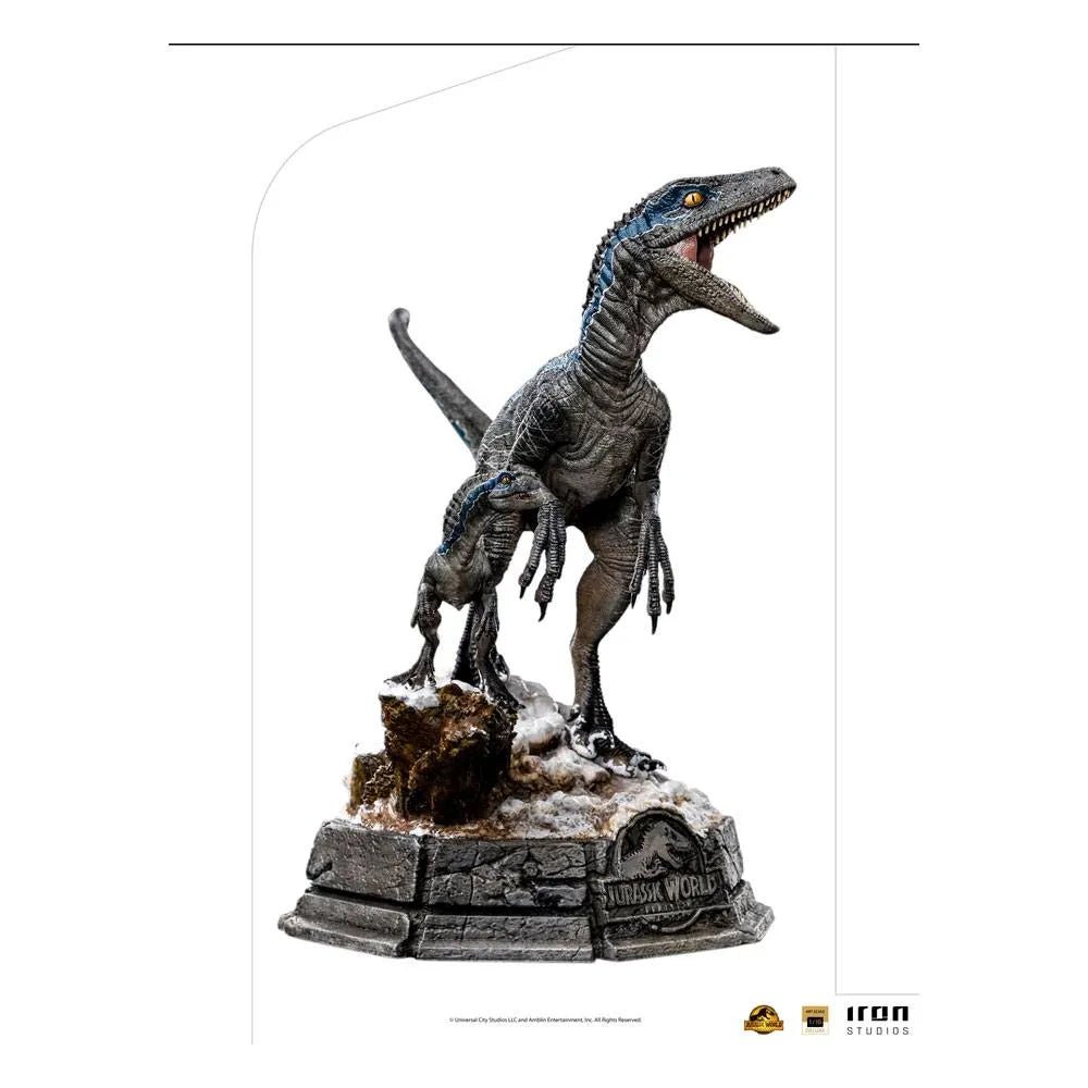 Iron Studios Jurassic World Dominion Deluxe Art Scale Statue 1/10 Blue & Beta by LAB7 Malta, Europe