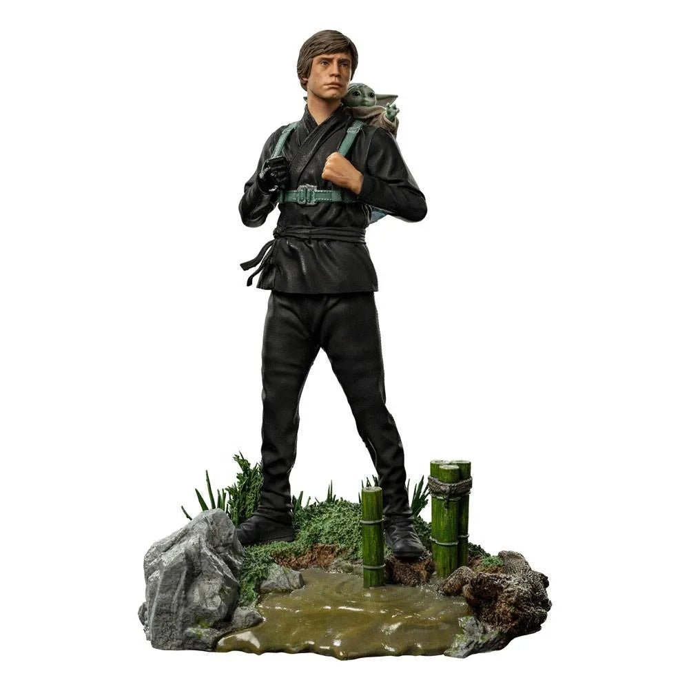 Iron Studios Star Wars Book of Boba Fett Art Scale Statue 1/10 Luke Skywalker & Grogu Training in Malta | LAB7
