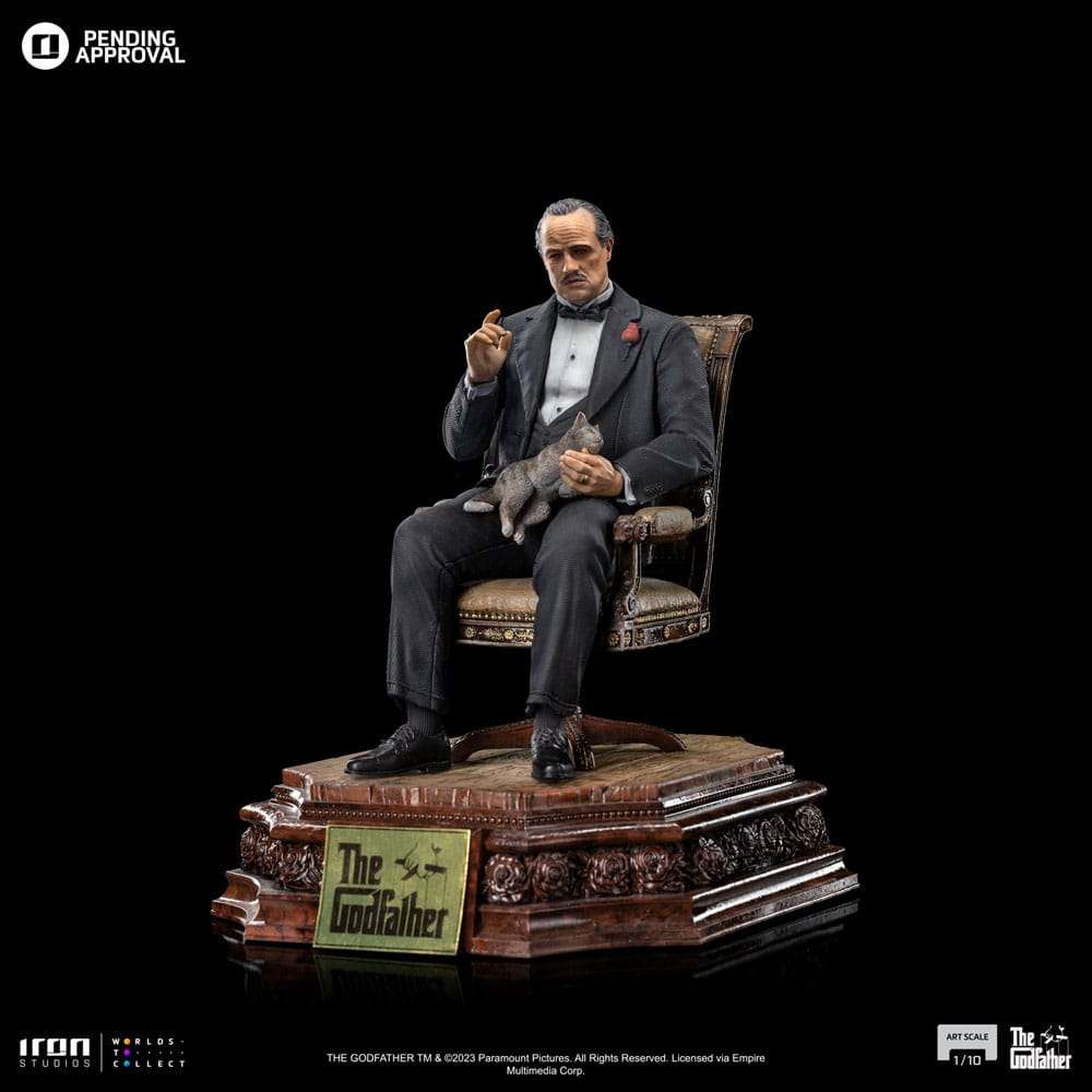 Iron Studios The Godfather Scale Statue 1/10 Don Vito Corelione 19 cm in Malta | LAB7
