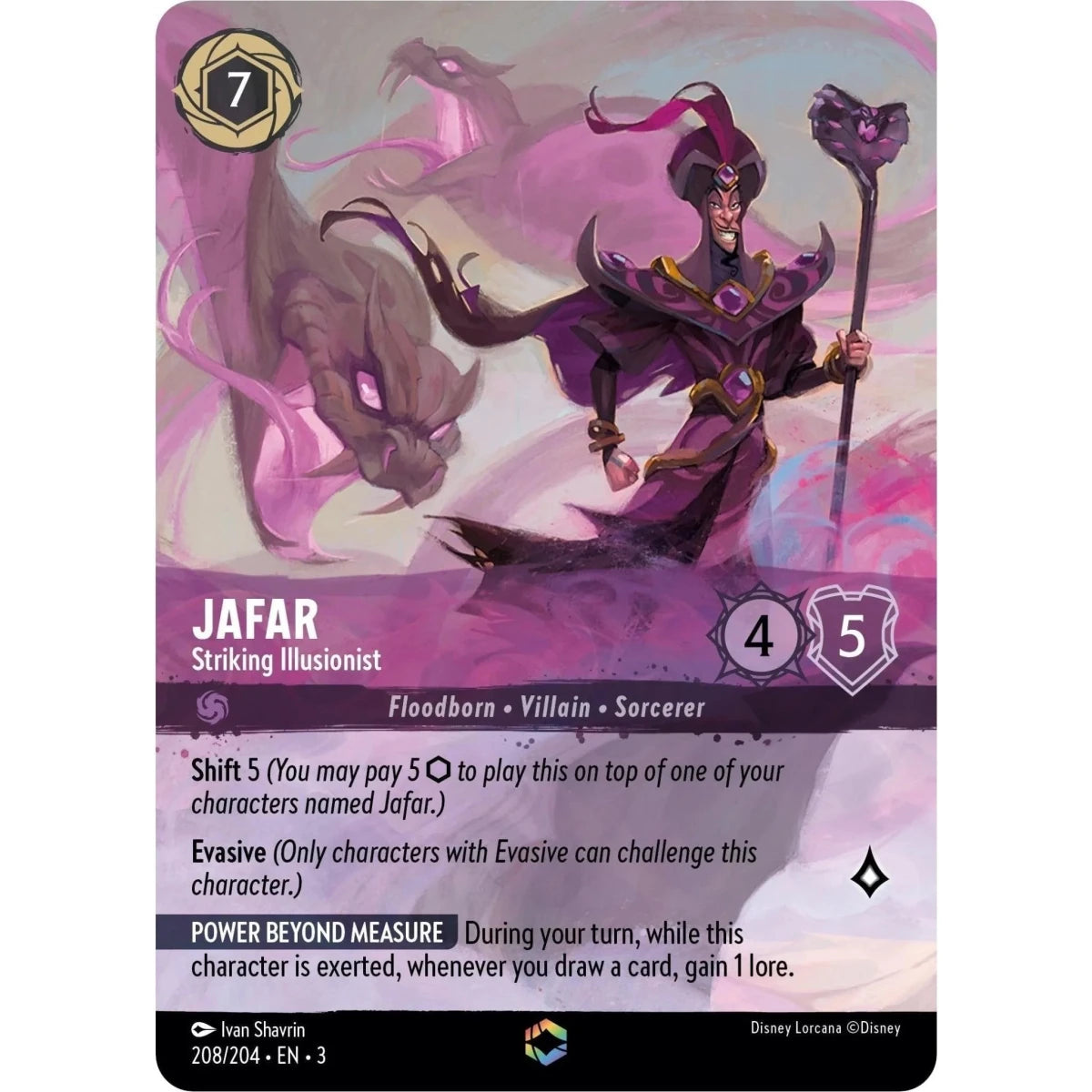 Jafar - Striking Illusionist (Enchanted) (208/204) (Into the Inklands) in Malta | LAB7