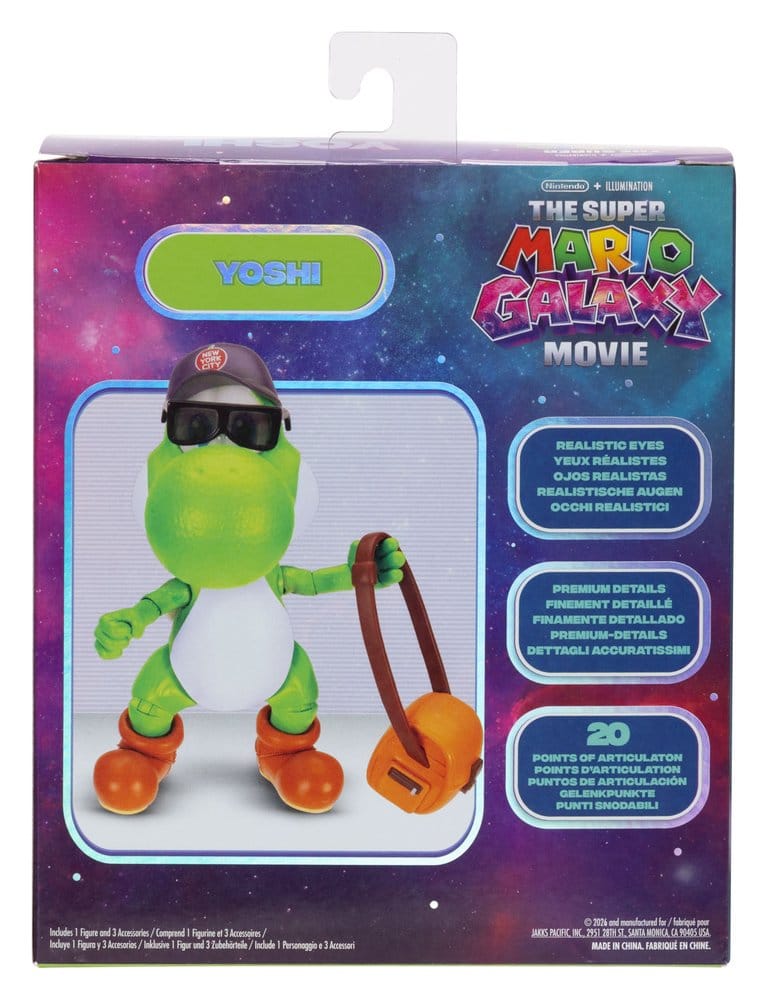 Jakks Pacific The Super Mario Galaxy Movie Yoshi 13cm Action Figure
