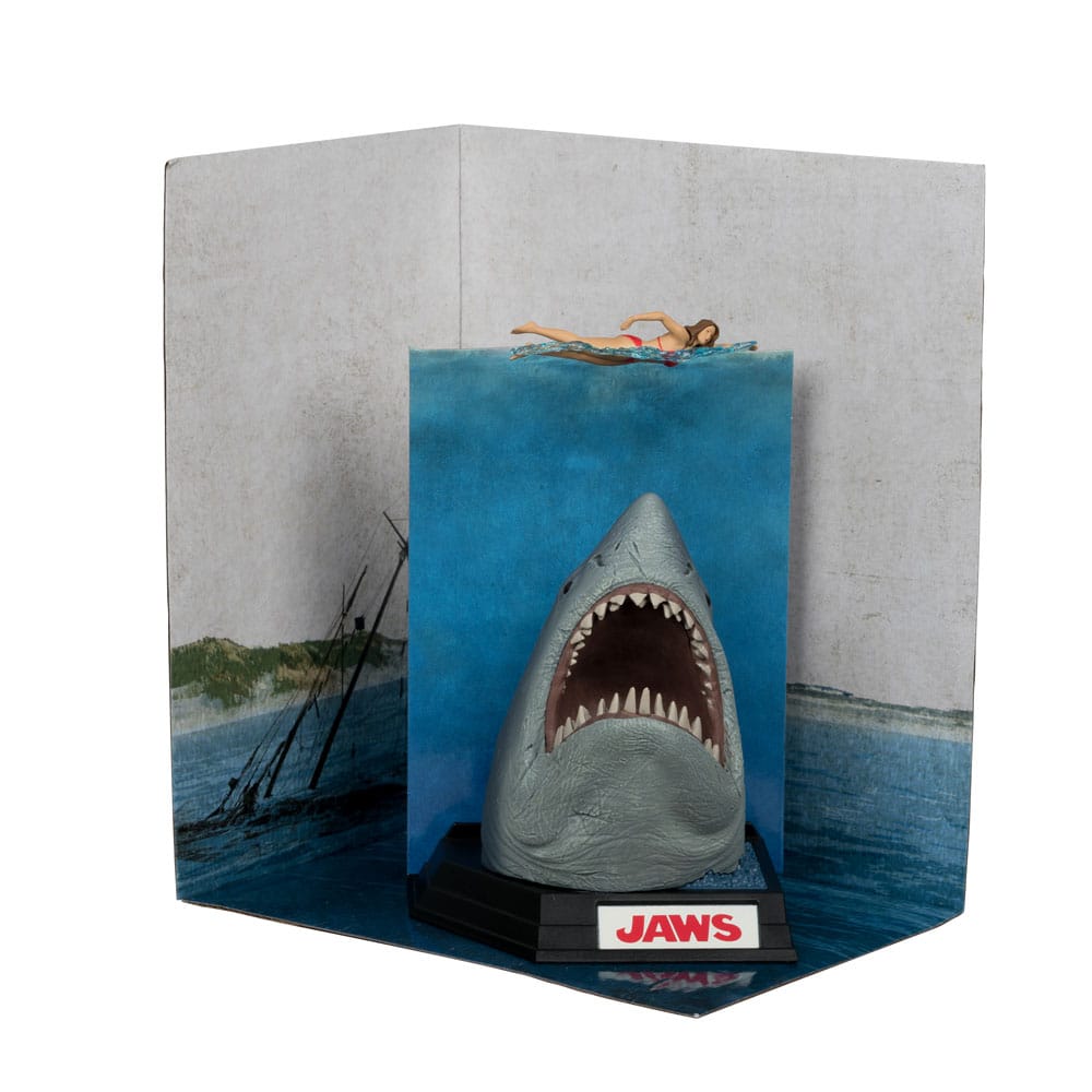Jaws Movie Maniacs PVC Statue 50th Anniversary Edition 16 cm by LAB7 Malta, Europe