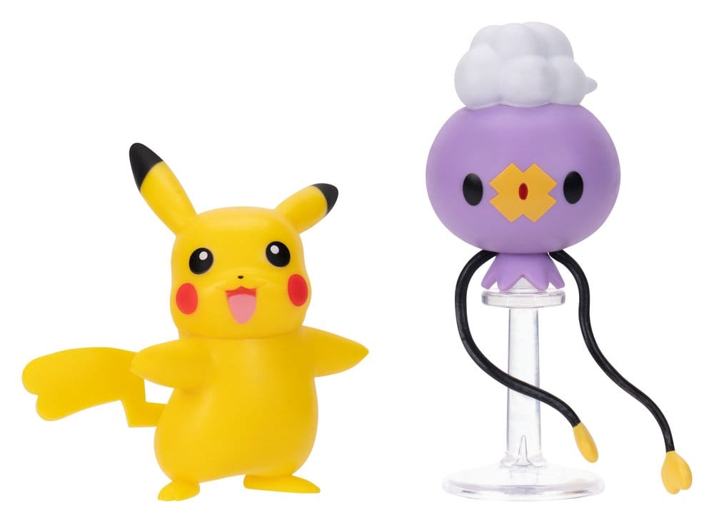 Jazwares Pokémon Battle Figure 2-Pack Drifloon & Pikachu