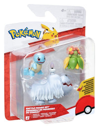 Jazwares Pokémon Battle Figure 3-Pack Squirtle, Greavard & Bellossom