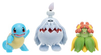 Jazwares Pokémon Battle Figure 3-Pack Squirtle, Greavard & Bellossom