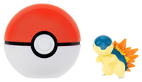 Jazwares Pokémon Clip 'n' Go Cyndaquil & Poké Ball Action Figure Set
