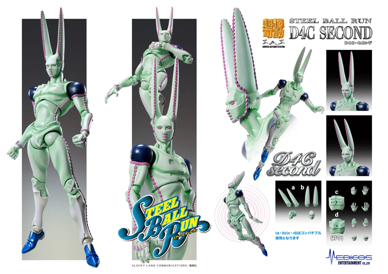 JoJo Part 7 D4C Chozokado Action Figure (Second Version) 20cm by LAB7 Malta, Europe