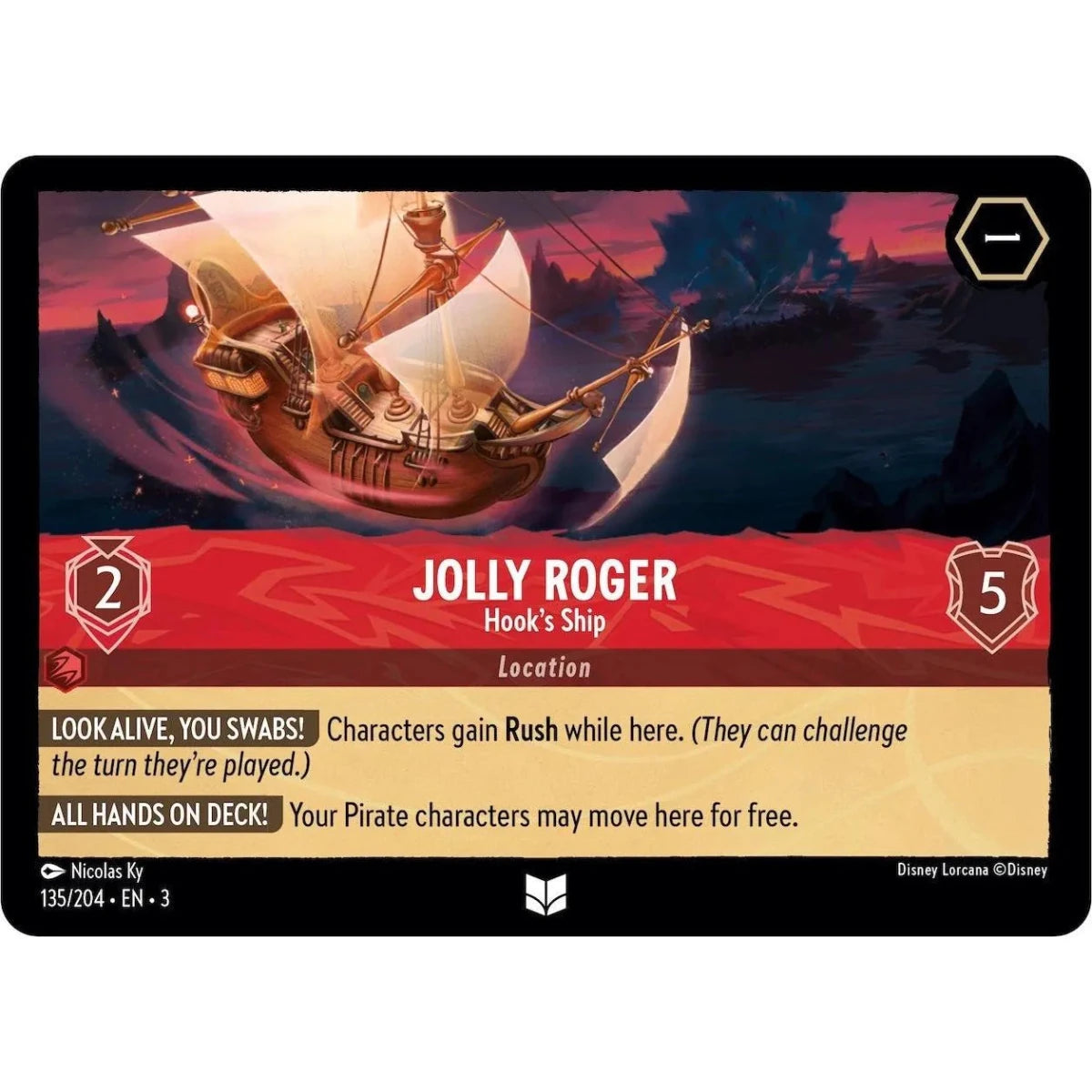 Jolly Roger - Hook's Ship (135/204) (Into the Inklands) in Malta | LAB7