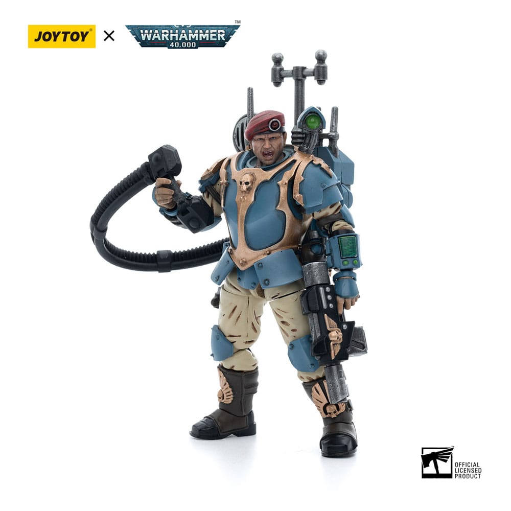 Warhammer 40k Action Figure 1/18 Astra Militarum Tempestus Scions Command Squad 55th Kappic Eagles Vox Operator by LAB7 Malta
