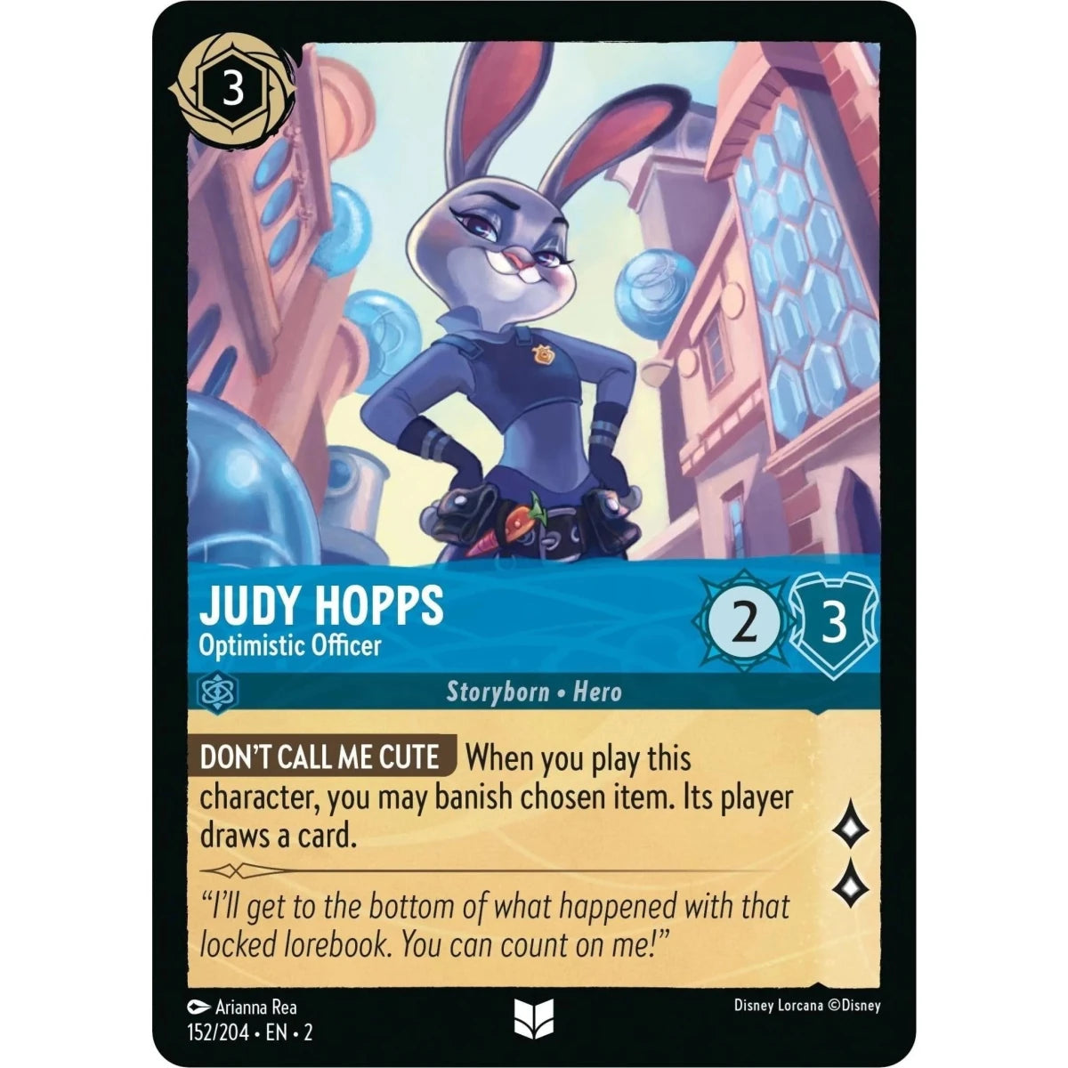 Judy Hopps - Optimistic Officer (152/204) (Rise of the Floodborn) in Malta | LAB7
