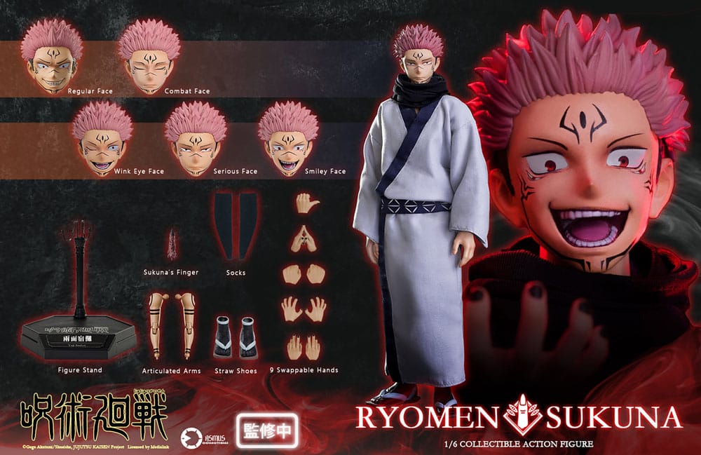 Jujutsu Kaisen 1/6 Scale Ryomen Sukuna Figure by Asmus by LAB7 Malta, Europe