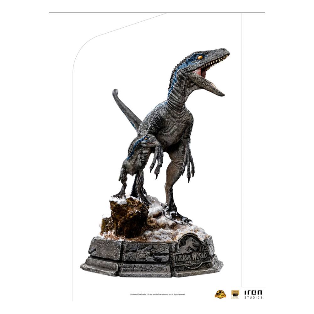 Jurassic World Dominion Deluxe Art Scale Statue 1/10 Blue & Beta by LAB7 Malta, Europe