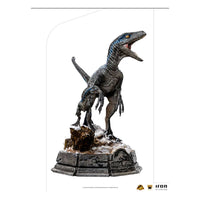 Jurassic World Dominion Deluxe Art Scale Statue 1/10 Blue & Beta by LAB7 Malta, Europe