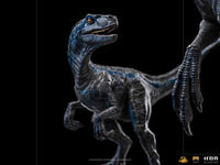Jurassic World Dominion Deluxe Art Scale Statue 1/10 Blue & Beta by LAB7 Malta, Europe