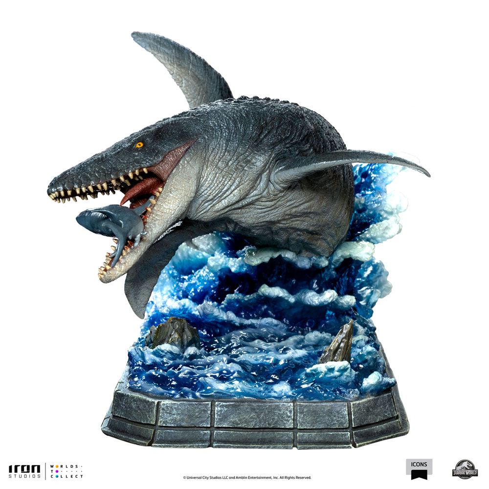 Jurassic World Icons Statue Mosasaurus 16 cm by LAB7 Malta, Europe